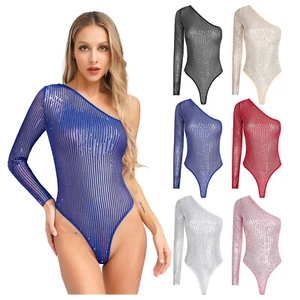 Women Rompers Sexy Bodysuit Music Unitard Babydoll Leotard Cosplay Catsuit - Picture 1 of 61
