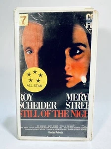 Still Of The Night VHS Clamshell CBS Previous Rental Streep Sheider 1983 - Picture 1 of 13