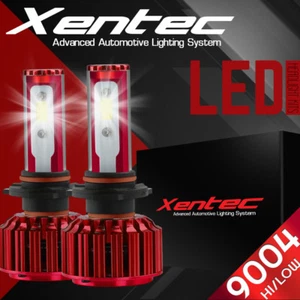Xentec 9004 HB1 252W 25200LM Hi/Low Beam LED Headlight Kit Bulbs 6000K White 2x - Picture 1 of 11