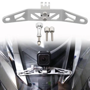 Chrome Camera Bracket Recorder Holder Stand Support Set For BMW G310GS 2017-2020 - Picture 1 of 19