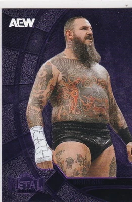 2025 skybox metal universe AEW Brody King #15 Purple Fx  #95/199 - Image 1 of 2