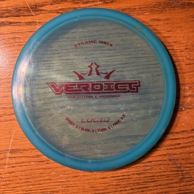 Dynamic Discs Lucid Verdict Midrange Disc blue 171g  - Image 1 of 4