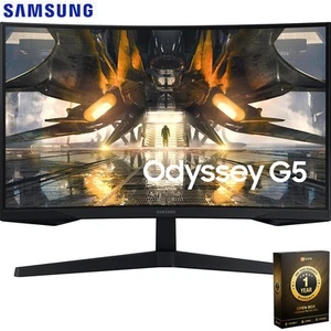 Samsung Odyssey G55A 32 Curved WQHD Gaming Monitor OPEN BOX with 1 Year Warranty - Picture 1 of 12