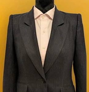 BOSS Hugo Womens Blazer Wool Black blazer jacket Size 6 - Picture 1 of 11