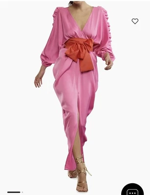 Розовое миди-платье Cynthia Rowley - Изображение 1 из 4