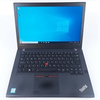 Lenovo ThinkPad T470 Laptop FHD 14" i5-7200U 8GB RAM 256GB SSD Win10 Pro (G) - Image 1 of 4