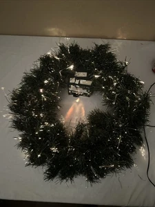 Vintage Magical Christmas Wreath by Trim A Home Color-Changing Fiber Optics 24” - Picture 1 of 9