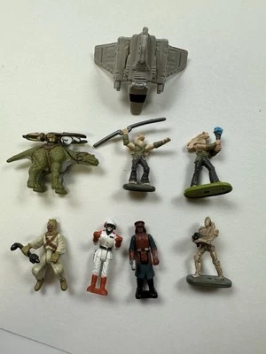 Micro Machines Star Wars Lot Of 8 Figures Galoob Vinatge Gunan Imperial Shuttle - Image 1 of 4