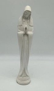 "Estatuilla Madonna blanca Inarco E-1214 Cleveland Ohio Jesús Cristianismo 12""" - Imagen 1 de 13