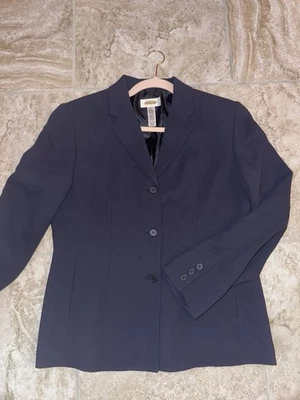 Blazer Mujer Talbots AZUL MARINO OSCURO Mezcla Rayón Talla 8 Foto 1 de 4