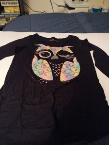Hanes Girls Long Sleeve Shirt Size M - Picture 1 of 4