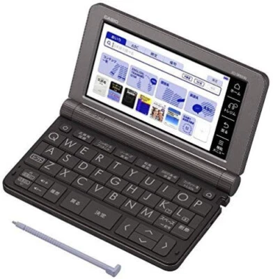 Casio Electronic Dictionary EX-Word XD-SR8500GY Metallic Gray Learn Japanese - Image 1 of 4