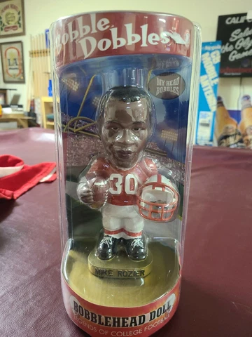 MIKE ROZIER Nebraska Cornhuskers Football Legend Nodder Bobblehead New Sealed Cover