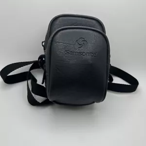 Samsonite Shoulder Travel Bag Camera Carry Case Black Vintage Adjustable Strap - Picture 1 of 8