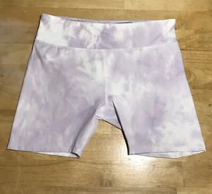 Neu mit Etikett Kimberly C lila grau Marmor Tie Die Biker Sportshorts Damen XL - Bild 1 von 8