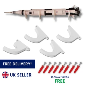 Wall Mount Display Stand for Lego Apollo Saturn V Sets 21309 & 92176 Holder UK - Picture 1 of 2