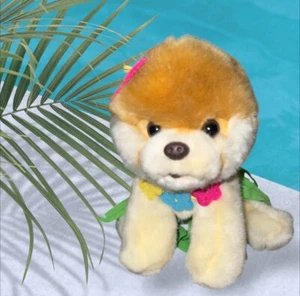 Gund Boo Worlds Cutest Dog Plush Hula Boo Skirt Stuffed Pomeranian Puppy - Picture 1 of 4