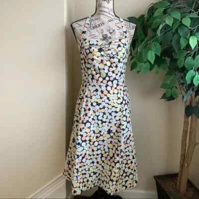 Vestido Marc Jacobs Multicolor Lunares Halter Midi Pastel Talla 4 Foto 1 de 4
