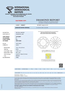 DIAMANTE 0,35 quilates Brillante SI1 Top Wesselton (F) IGI - Imagen 1 de 2