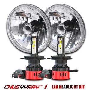 Pair 7" inch Round Led Headlights High/Low Beam for chevy Camaro 1967-1981 - Picture 1 of 12