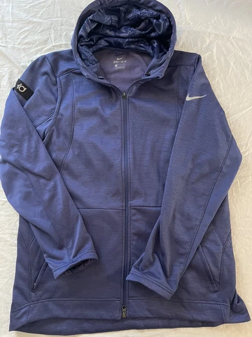 Nike Dri Fit KD Kevin Durant Full Zip Jacket Hoodie Size XL Blue/Purple Cover