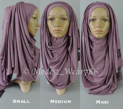 Premium Cotton Jersey Size Small / Medium / Maxi Hijab Scarf Muslim Headwear • 8.99$