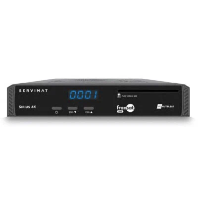 Französischer Fernseher in UK Fransat Abo Gratis Sirius 4K UHD Set Top Box und Karte - Bild 1 von 4