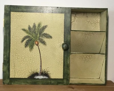 Wood Mail Holder Free Stand/Wall Mount 2 Slots, 6 Key Hooks. 15.75” X 12” X 3.5” - Image 1 of 4