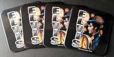 ELVIS PRESLEY: OFFICIAL COLLECTABLE COASTERS X 4 - VERY GOOD CONDITION