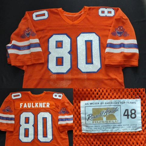#80 CHRIS FAULKNER FLORIDA GATOR FOOTBALL TEAM ISSUE GAME USED? JERSEY RUSSELL Cover