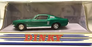 Dinky DY-16 1967 Ford Mustang Fast Back Green 1:43 Matchbox 1994 Made in China - Picture 1 of 7