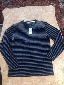 mango man Navy And Blue strip sweater size small - Picture 1 of 4