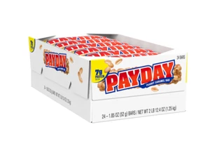 PAYDAY Peanut and Caramel Candy, Bulk Candy, 1.85 oz Bars (24 ct) - Picture 1 of 2