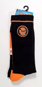 2 Pair Naruto Shippuden Karuma Black/Orange Unisex Socks New - Picture 1 of 2
