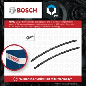 2x Wiper Blades (Pair) Flat / Aero type fits MERCEDES S320 W220, W221 00 to 09 - Picture 1 of 6