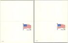 US #UY38 Mint, 1987, Message Reply, 14c Flag, unsevered