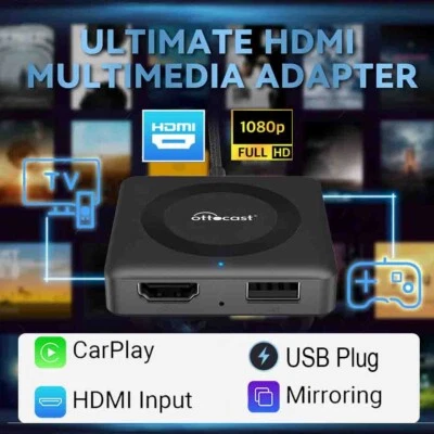 Ottocast Car TV Mate Pro Infotainment HDMI Multimedia Wireless Carplay Adapter - Bild 1 von 4