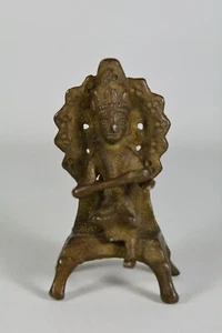 Fine Antique Indian Hindu Goddess Annapurna Bronze - Picture 1 of 7