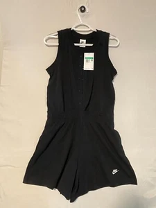 NWT Girls Nike Romper Sportswear Black XL/ Xtra Large - Picture 1 of 6