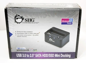 SIIG USB 3.0 to 2.5" SATA HDD/SSD Mini Docking Station -NEW SEALED-JUSA0L11S1 - Picture 1 of 6