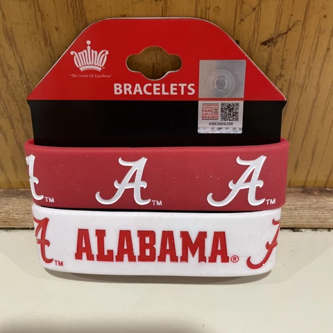 Alabama Crimson Tideš„ š„Rubber Braceletsš„ š„set of 2 NCAA. āROLL TIDEā Cover