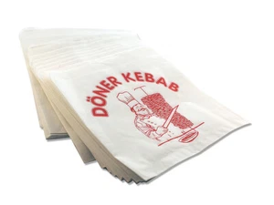 (0,39€/100Stk.) 16000x Dönertaschen / Döner Kebab Verpackungen  Döner Tüten Weiß - Bild 1 von 1