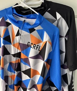 Lot of Two XXL GCRFL Short Sleeve Full Zip Cycling Road Bike Jersey Men’s 2XL - Picture 1 of 17