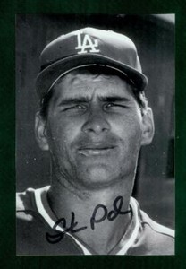 #0511, 4" x 6" Photo Card, Signed-Autographed, Stu Pederson, LA Dodgers