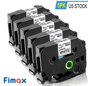 5PK TZ-231 TZe-231 PT-D210 Compatible Label Maker Tape 12mm for Brother P-Touch - Picture 1 of 11