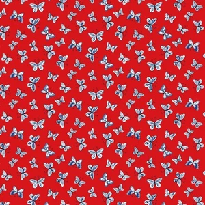 Michael Miller Fabrics~Doll Festival~ Time Flies~Red~CX10882~ Butterflies - Picture 1 of 1