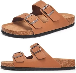Sandalias de corcho con soporte para arco para mujer sandalias ligeras suaves para playa vacaciones - Imagen 1 de 18