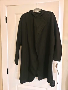Portrait Vintage Womens Rain Coat Black Size M - Picture 1 of 15