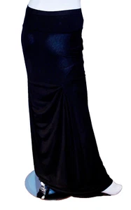 $600 RICK OWENS LILIES Runway SKIRT Ribbed ANTHRACITE Black MADE IN ITALY - Picture 1 of 5