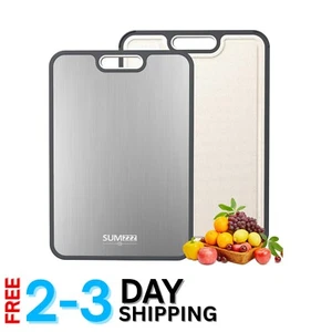 Vielseitiges 2-in-1 Schneidebrett 16”x11” - perfekt für Fleisch, Gemüse & Obst - Bild 1 von 9